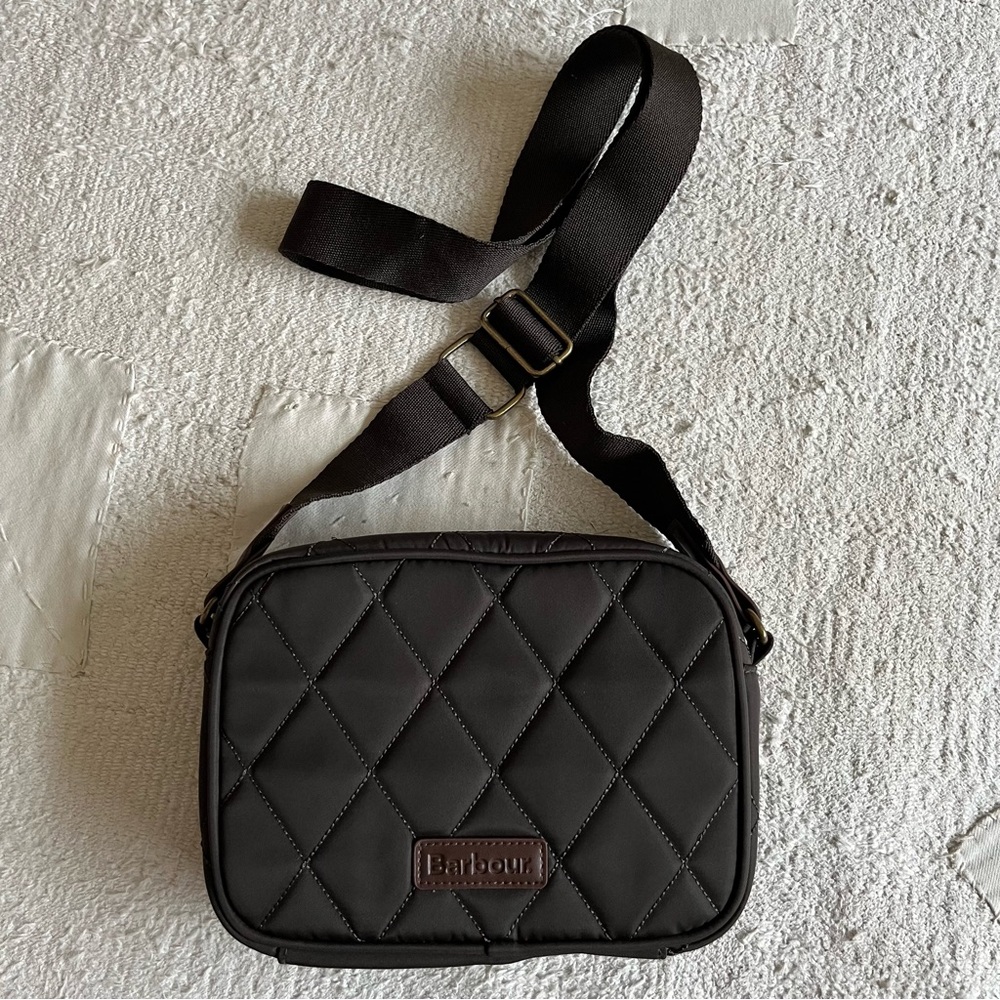 Barbour Brown Quilted Shoulder Bag